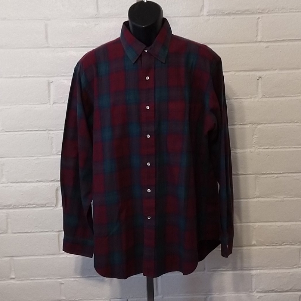Burberry dress shirt extra large plaid